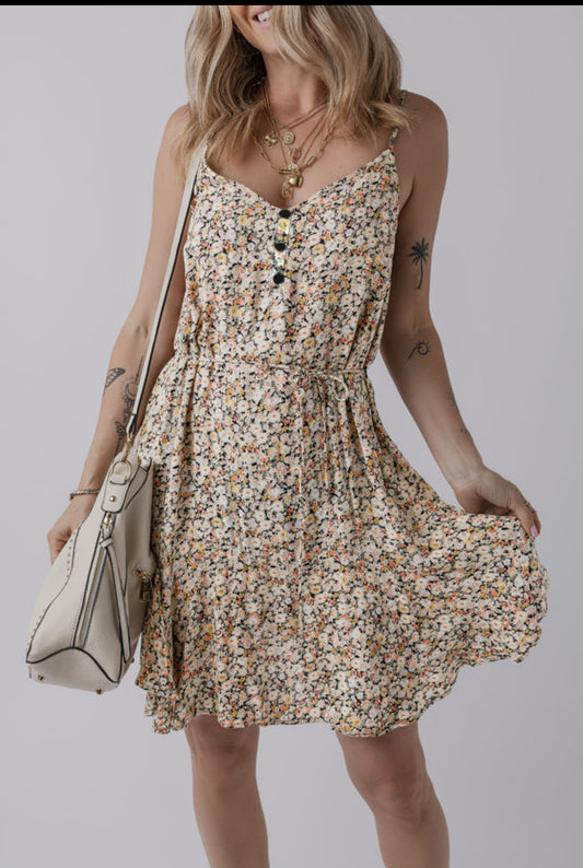 Khaki boho sundress